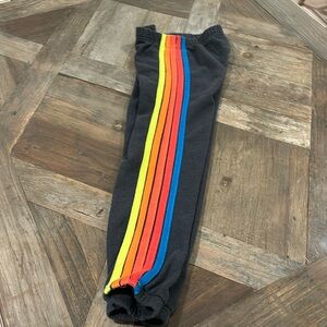 Aviator Nation kids size 8 sweatpants 5 stripe
